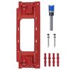 Adjustable Door Jamb Hinge Jig Kit With Router Bit For Easy Mortising Installation Stainless Steel Template