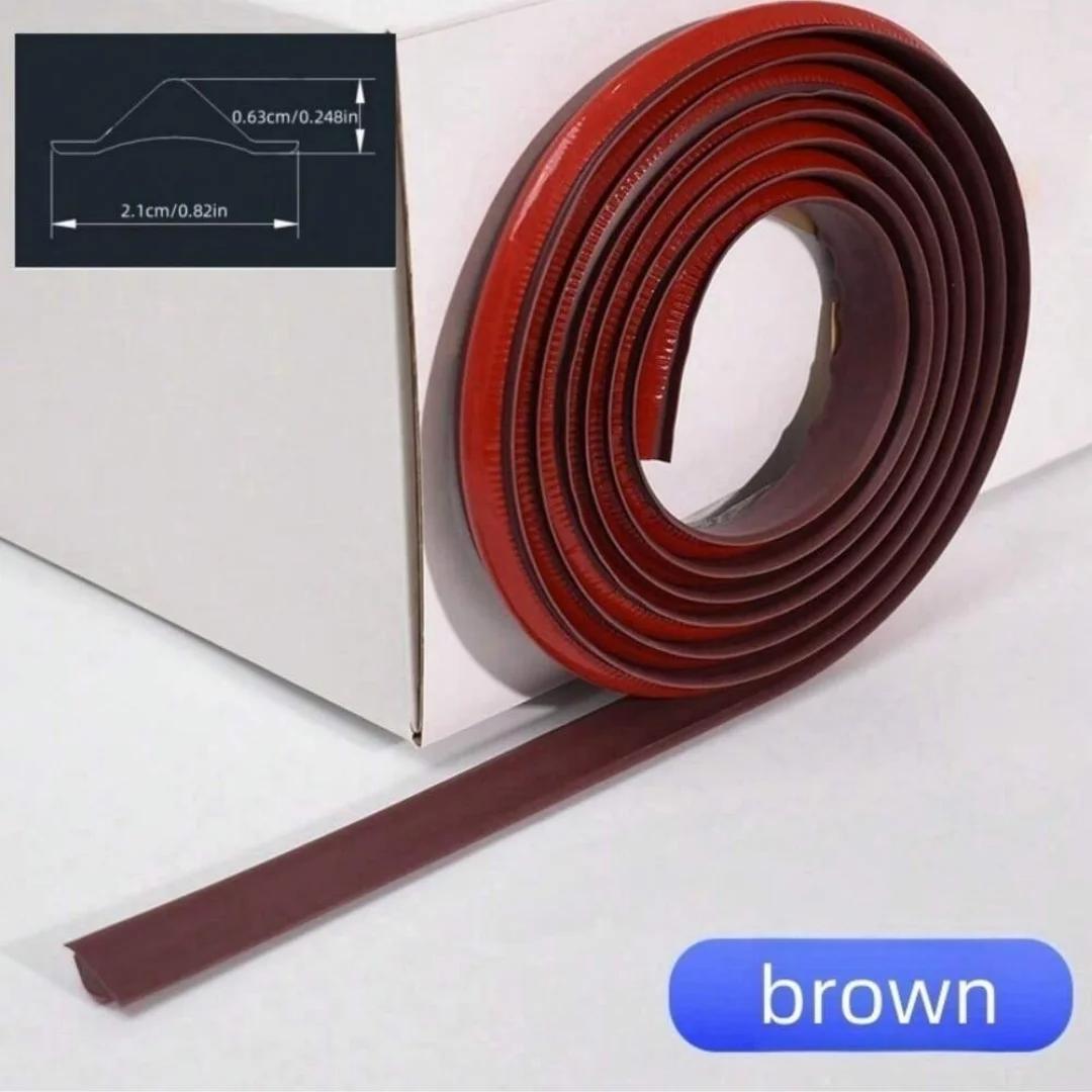 

1PC 1/2/3meters Flexible Trim Caulk Strip Wall Moulding Trim, Peel and Stick Trim for Wall Corner Deco, Ceiling 3meters кофейный