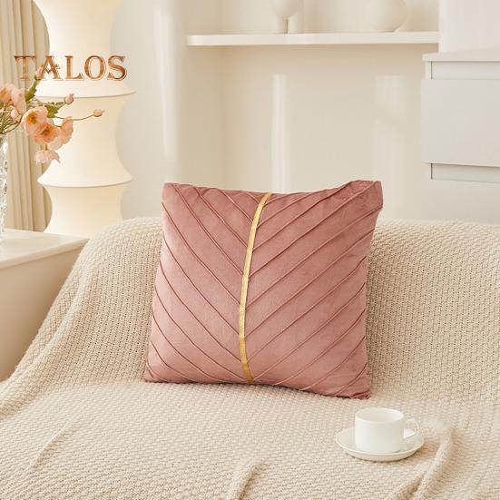 Couch Überwurf Kissenbezug 18x18 Zoll Dekorative Kissenhülle Einfarbiger Kissenbezug mit Verdecktem Reißverschluss für Sofa Bett Wohnzimmer Heimdeko