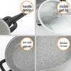 Triangle Dragon Large Capacity Maifan Stone Electric Wok