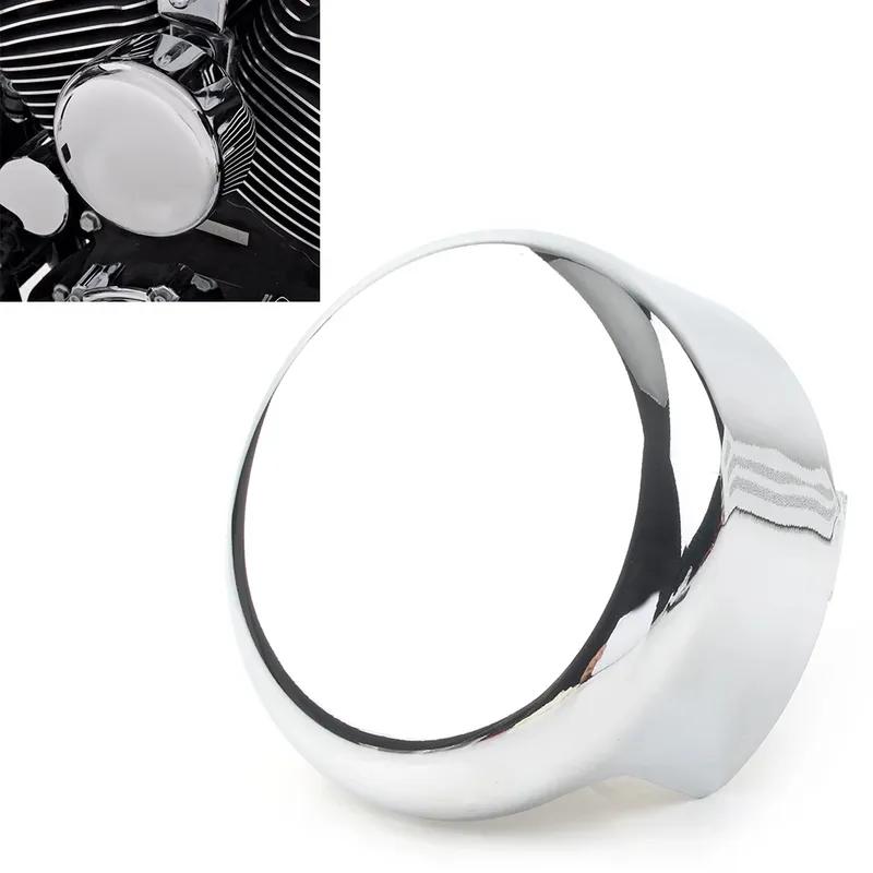 Motorcycle Horn Cover Black Steel For Harley Davidson 1991-2007 2008 2009 2010 2011 2012 2013 2014 2015 2016 2017 Big Twin 45/8"
