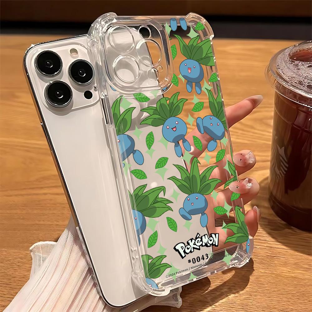 Cute Anime Pokemons Phone Case For IPhone 16e 16 15 14 13 12 11 Mini Pro Max X XR XSMax 7 8 Plus Anti Fall Transparent Cover