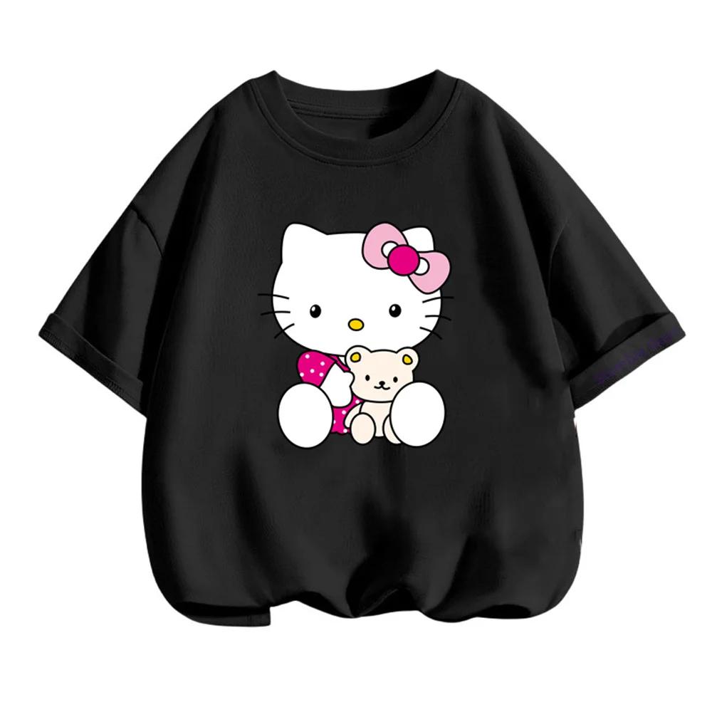 Summer Boys' and Girls' Sanrio Short Sleeve Children's Fashion Hello Kitty T-Shirt