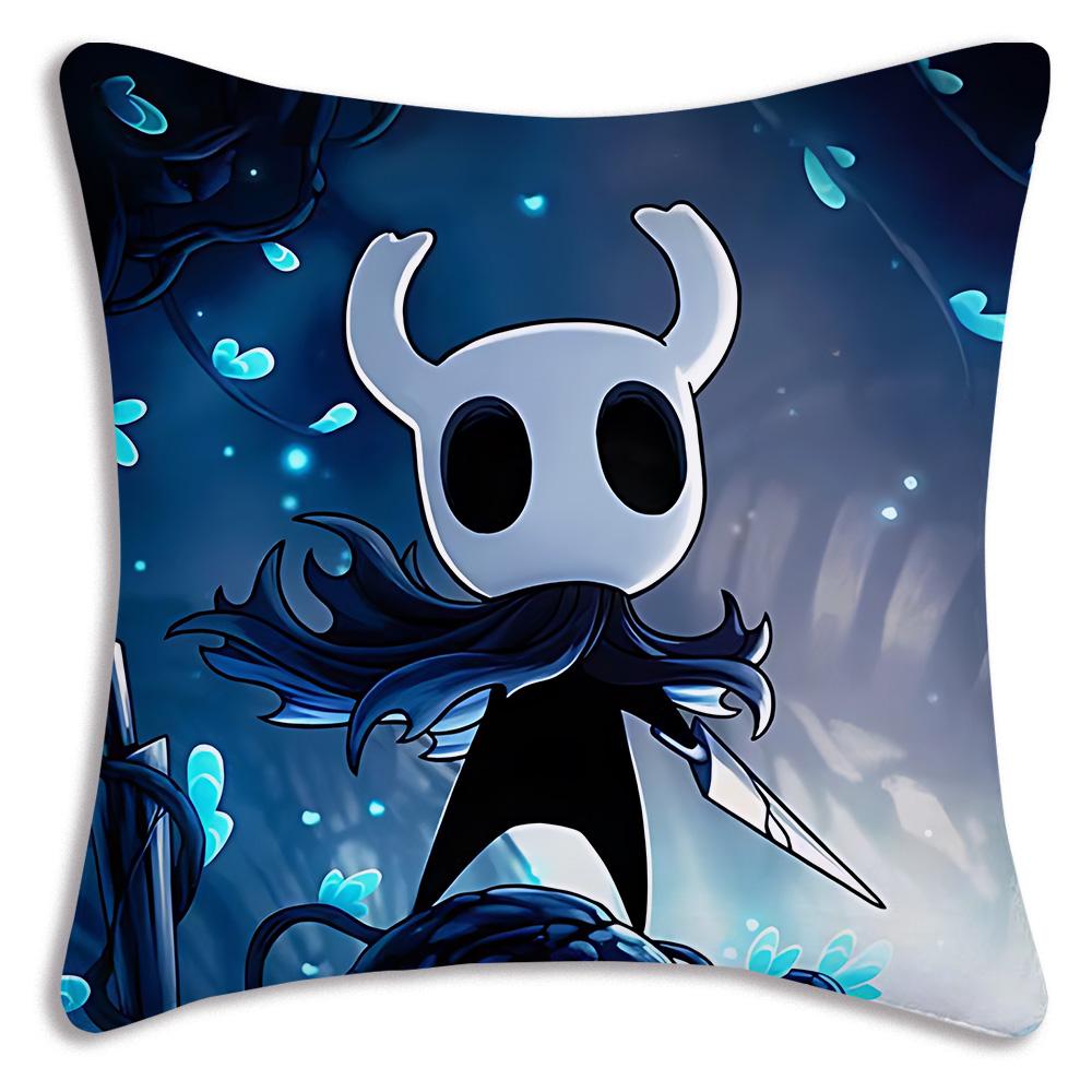 For Hollow k-knight the knights Pillow Covers Cartoon Sofa Decorative Home Double-sided Printing Short Plush Cute Cushion Cover