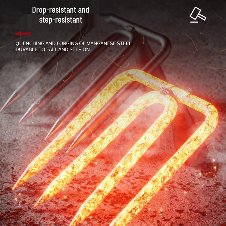 Two- and Three-Tine Gardening Rake Set for Soil Loosening and Planting