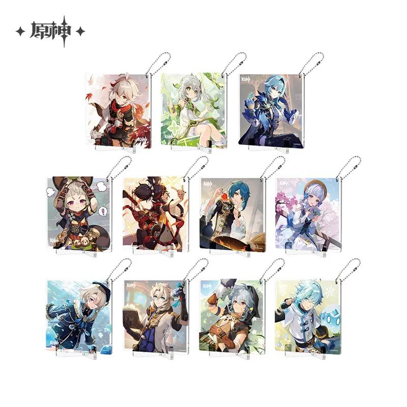 Sunsyea Genshin Impact Official Merch miHoYo Original Birthday Series Coaster Keychain Stand Kazuha Eula Ayaka Albedo
