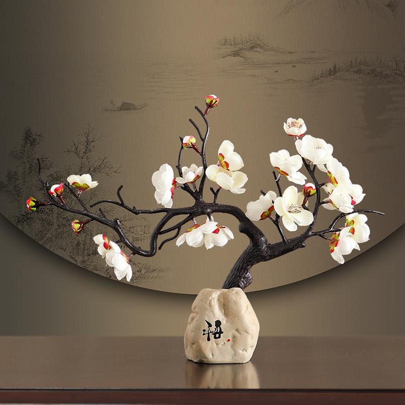 

1 шт. Керамическая композиция Дзен Изысканные ремесла Древний стиль Домашний декор Элегантная форма Зимоцвета Высококлассная Многоцветная B