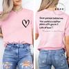 Dear Person Behind Me Printed Summer T-Shirts Tops Mental Health Awareness Design Women's Graphic T-Shirt Short Sleeve Clothing