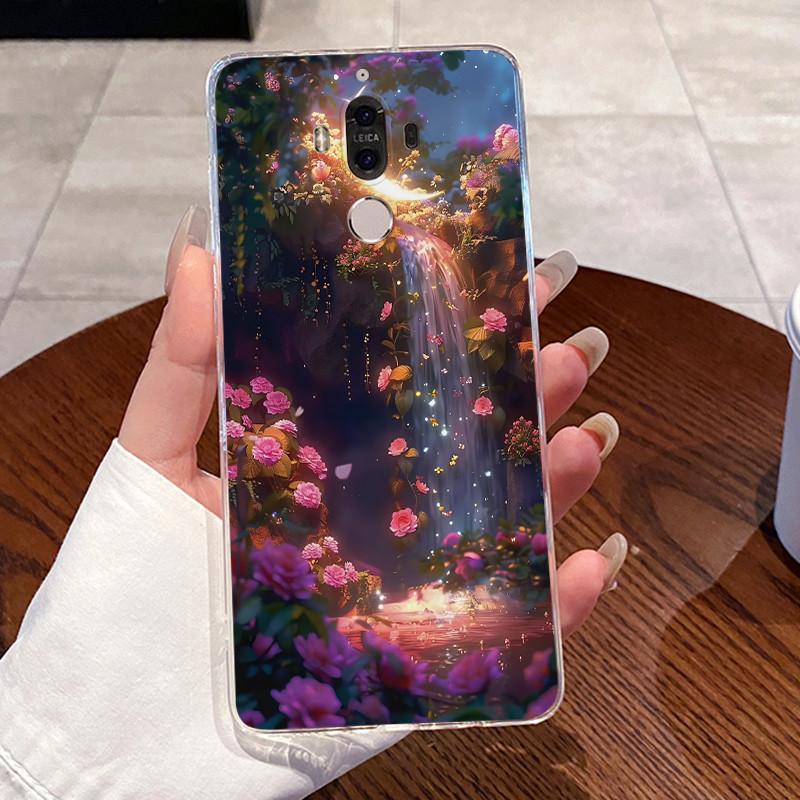 Case For Huawei Mate 9 MHA-L29 MHA-L09 Casing Ultra-thin Slim Clear Soft Silicone Phone Case Luxury Cute Love Rabbit Funny Cover