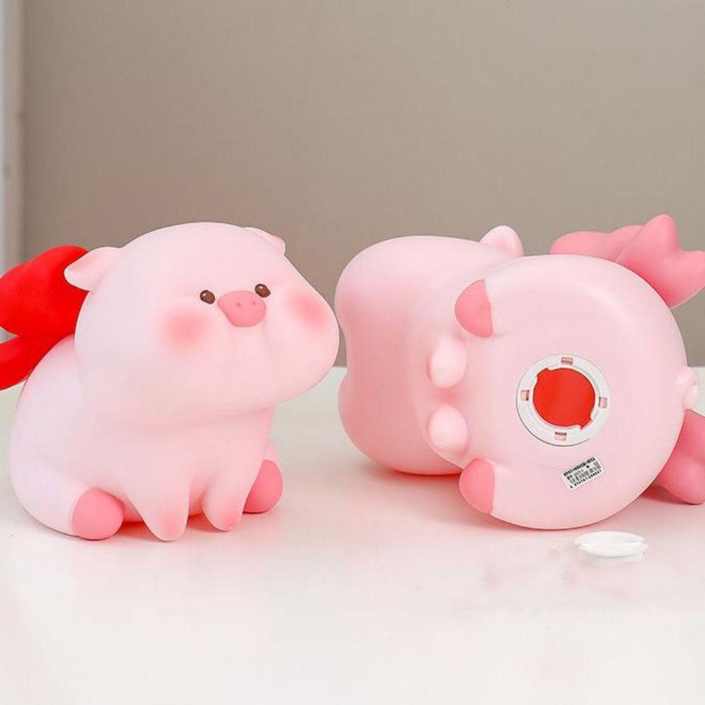 Desktop Ornaments Pig Piggy Coin Bank Vinyl Waterproof Savings Jar Bedroom Model Decorative Money Boxes Home Decoration