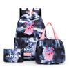 3-teiliges/Set Cartoon K-Pop bedruckter Rucksack mit Federmäppchen und Lunchtasche für Teenager Mädchen Jungen Schulranzen Kindergeschenk Große Kapazität Wasserdicht Reisetasche