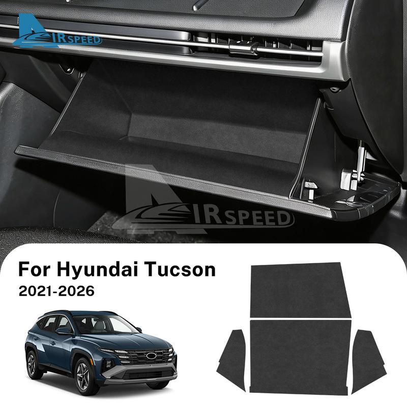Top Suede Car Co-Pilot Toolbox Sticker For Hyundai Tucson NX4 2024 2025 2026 Interior Trim Protect Accessories