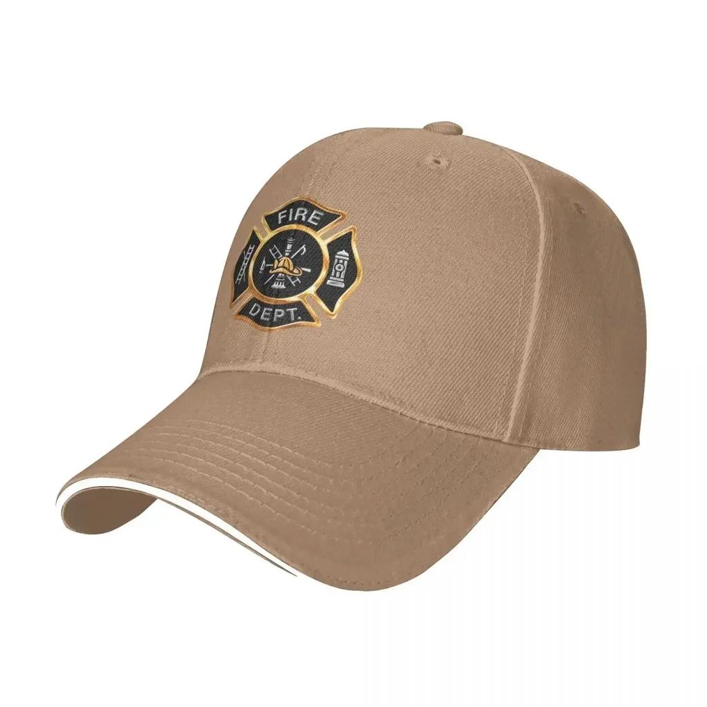 Fire Department Gold Badge Hiking Baseball Caps Men High-end Female Beach Sunscreen Hats Peaked Cap