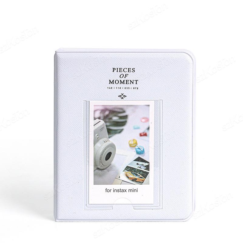 3 Inch Portable Photo Album 64 Pockets Instax Mini PU Leather Binder Photocards Photo Album for Fujifilm Instant 12//11/9 Camera
