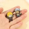 Q Version ONE PIECE Peripheral Luffy Metal Brooch Animation King of Navigation Sauron Choppa Two-dimensional Cute Badge