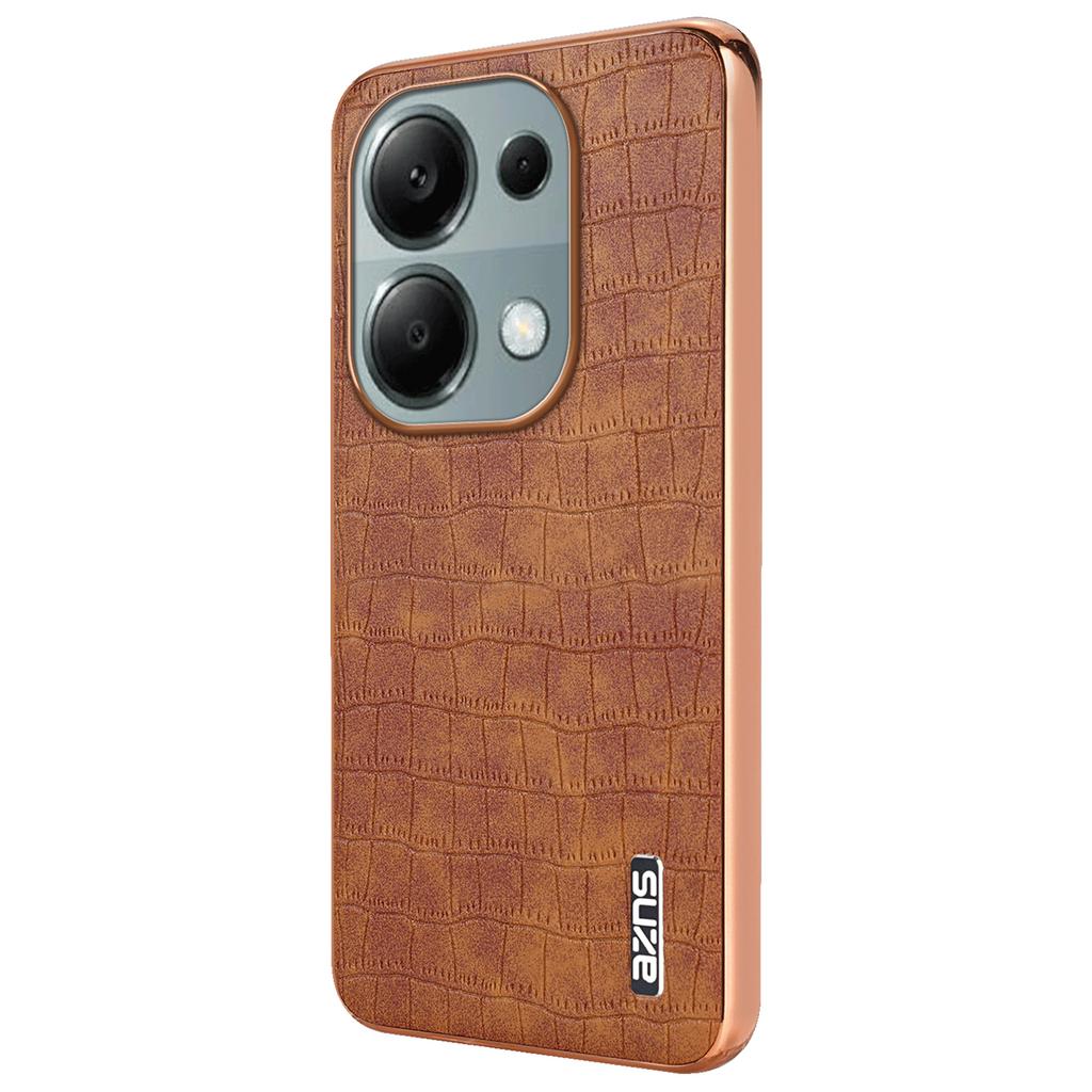 For Xiaomi Redmi Note 13 Pro 4G/Poco M6 Pro 4G Case Shockproof PU+TPU Electroplated Phone Cover