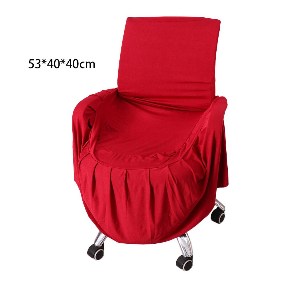 Solid Color Seat Cover Stretchy Chair Cushion Removable Chair Protective Case  Hotel