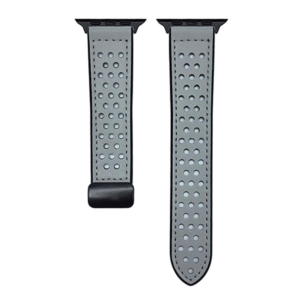 Watch Band For Apple Watch Ultra 3 2 1 49mm/Series 11 10 46mm/9 8 7 45mm/SE3 SE2 SE 6 5 4 44mm/3 2 1 42mm Magnetic Buckle Perforated Silicone Strap