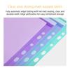 6pcs Colorful Plastic Binder Folders A4 Clear Punched Pockets Snap Closure 11 Holes Label Loose-Leaf School