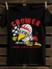 Retro Hot Rod Drag Racing T-Shirt Mens Tshirt Womens Tshirts with Letters Print Short Sleeves T-Shirt Casual Street Tee Shirt Top