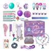 Mermaid Advent Calendar 24 Days Mermaid Jewelry Countdown Calendar Mermaid Princess Dress Up Jewelry Hairpin Toy for Kids Girls