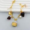 High Sense Fashion Commuter Bracelet K Pastoral Plant Strawberry Basket Bee Zircon Clover Bracelet