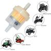 Universal Gas Inline Fuel Filters with Magnet for Motorcycle ATV Quad Go Karts Accessories 3/16 Inch (Pack of 10)
