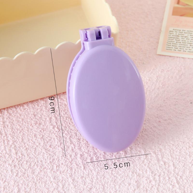 Portable Folding Hair Comb With Mirror, Lightweight & Travel-Friendly For On-The-Go Styling. A Perfect Gift For Women & Girls.