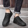Men Handmade Retro Leisure Shoes Large Size Casual Leather Rubber Bottom Handmade Casual Shoes Breathable