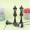 1Pcs/Set Mini Christmas Street Light Models Dollhouse Streetlight Micro‑Landscape Fairy Garden Ornament Accessories