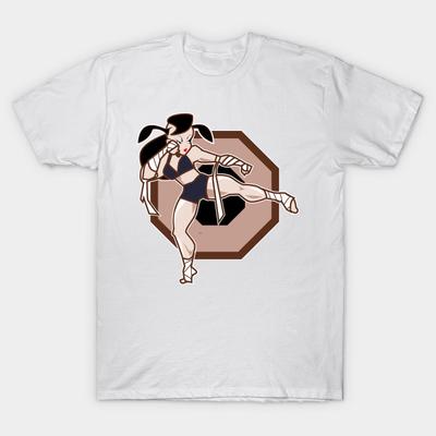T Shirt Women Muay Thai Female Fighter Harajuku Print Kawaii Tshirt Summer Short Sleeve Female T-Shirt Top Tee