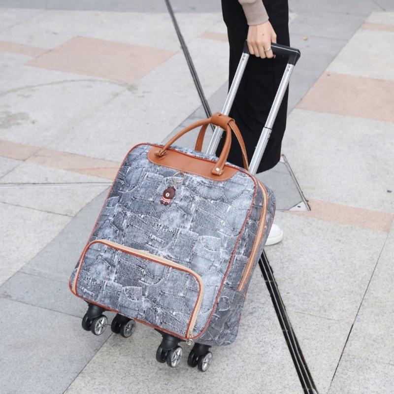 Borsa Trolley Grande Impermeabile da Donna con Ruote Universali