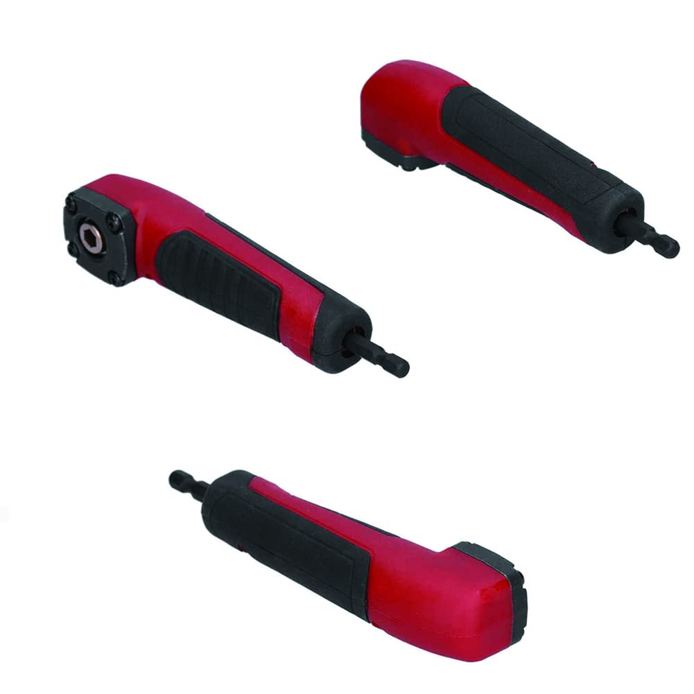 SeonFook Hex Shank Magnetic Bit 90 Degree Right Angle Drill Drilling Socket Annex Alloy Compatible with Impact for Electric Beginner DIY Kit L-Shaped