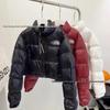 Women's 1984 North Face Down Jacket: Short, Thickened, Stand-Up Collar, Winter Streetwear