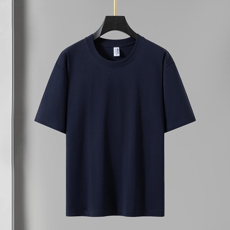 Unisex Antibacterial Cotton Double Yarn T-Shirt - 280g, Short-Sleeve, Loose Fit