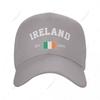 Unisex Baseball Cap Ireland EST Independence Day Wild Sun Shade Peaked Adjustable Outdoor Caps for Unisex Women