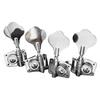 4Pcs Open Gear Bass Tuner Electric Bass Machine Head Left Right Hand Guitar Bass Tuning Key Peg Replacement Parts
