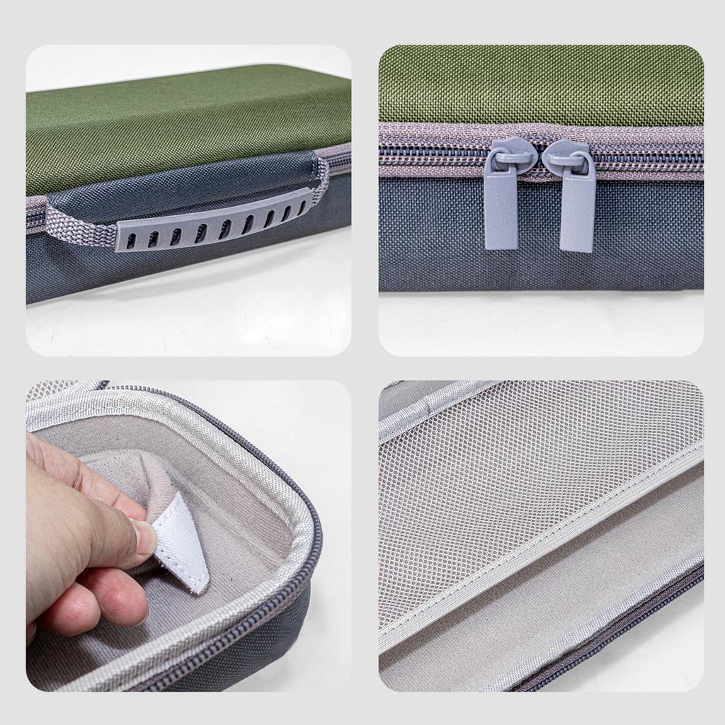 Estuche Portátil para Micrófono con Carcasa de EVA con Forro Suave a Prueba de Golpes Divisor Ajustable Para Viajes y Actuaciones