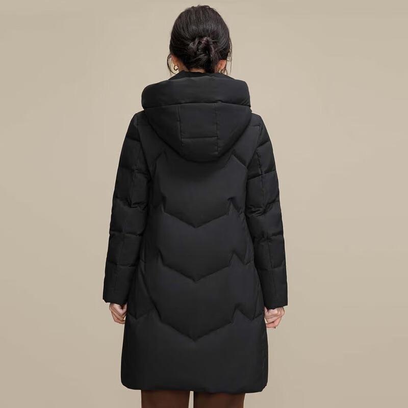 XueZhongFei Women's Autumn/Winter Mid-length Simple Down Jacket X40141208F