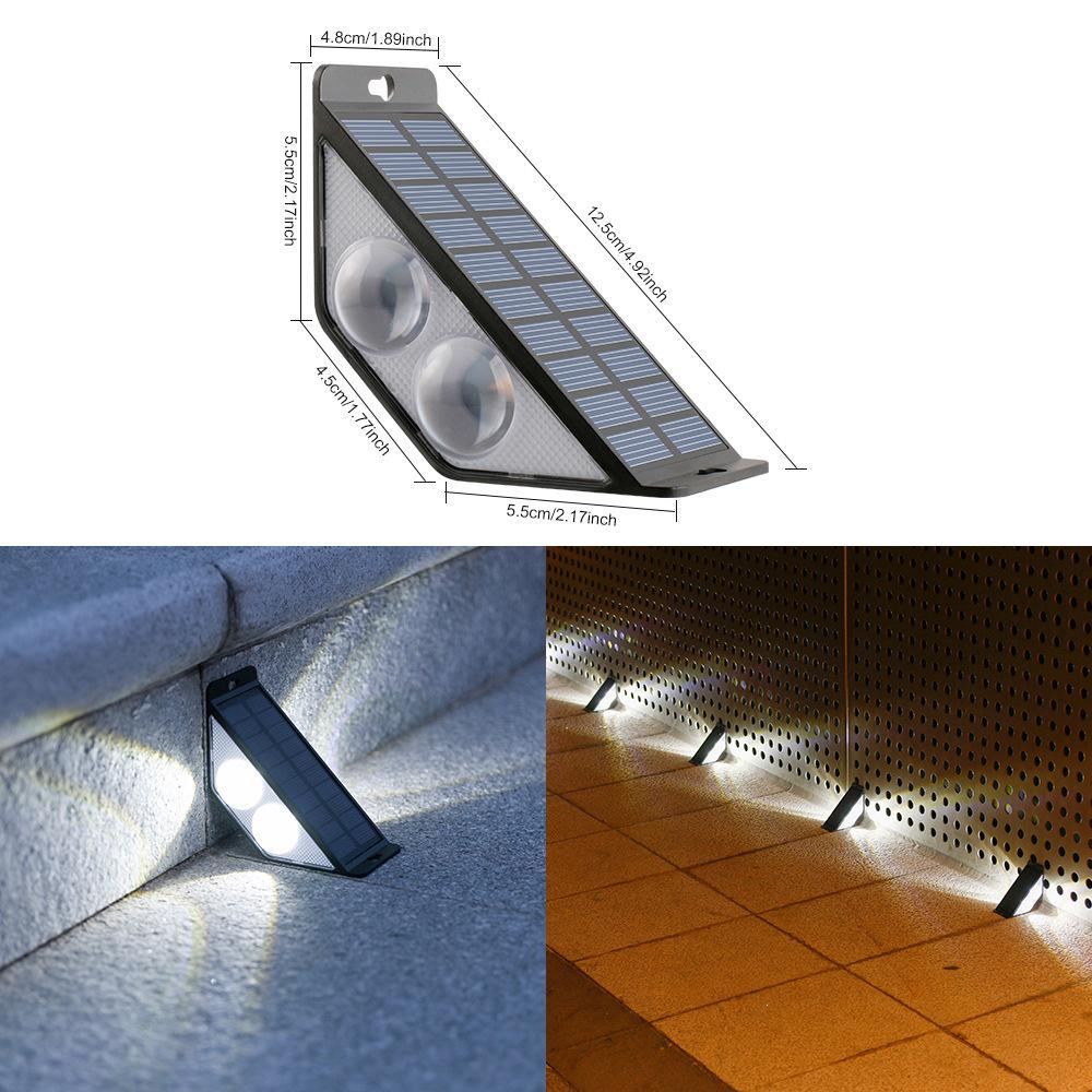Rainproof Solar Step & Pathway Lights for Outdoor Courtyard