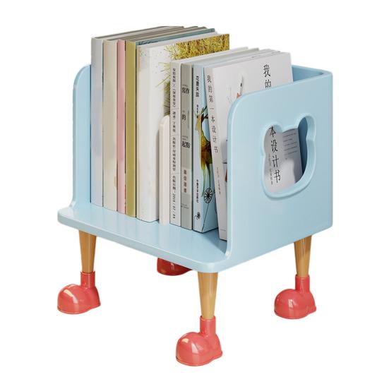 Yousheng Cute Bookends Organizer for Desk Pastel Kids Book Holder Shelf with Multi-Compartment, Anti-Tip Base & Open Design, Study Decor for Textbooks