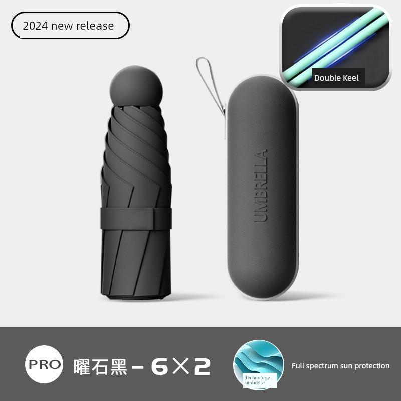 Capsule Sun Umbrella, Sun Protection, Uv Protection, Dual-Use for Sun and Rain, Mini 40% off Fold, Ultra-Light, Compact, Portable m
