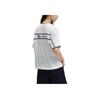 FILA Emerald Soft Comfortable Loose Two-Piece Short Sleeve Knit Set Women tops Cloud-White F11W434106F-WT