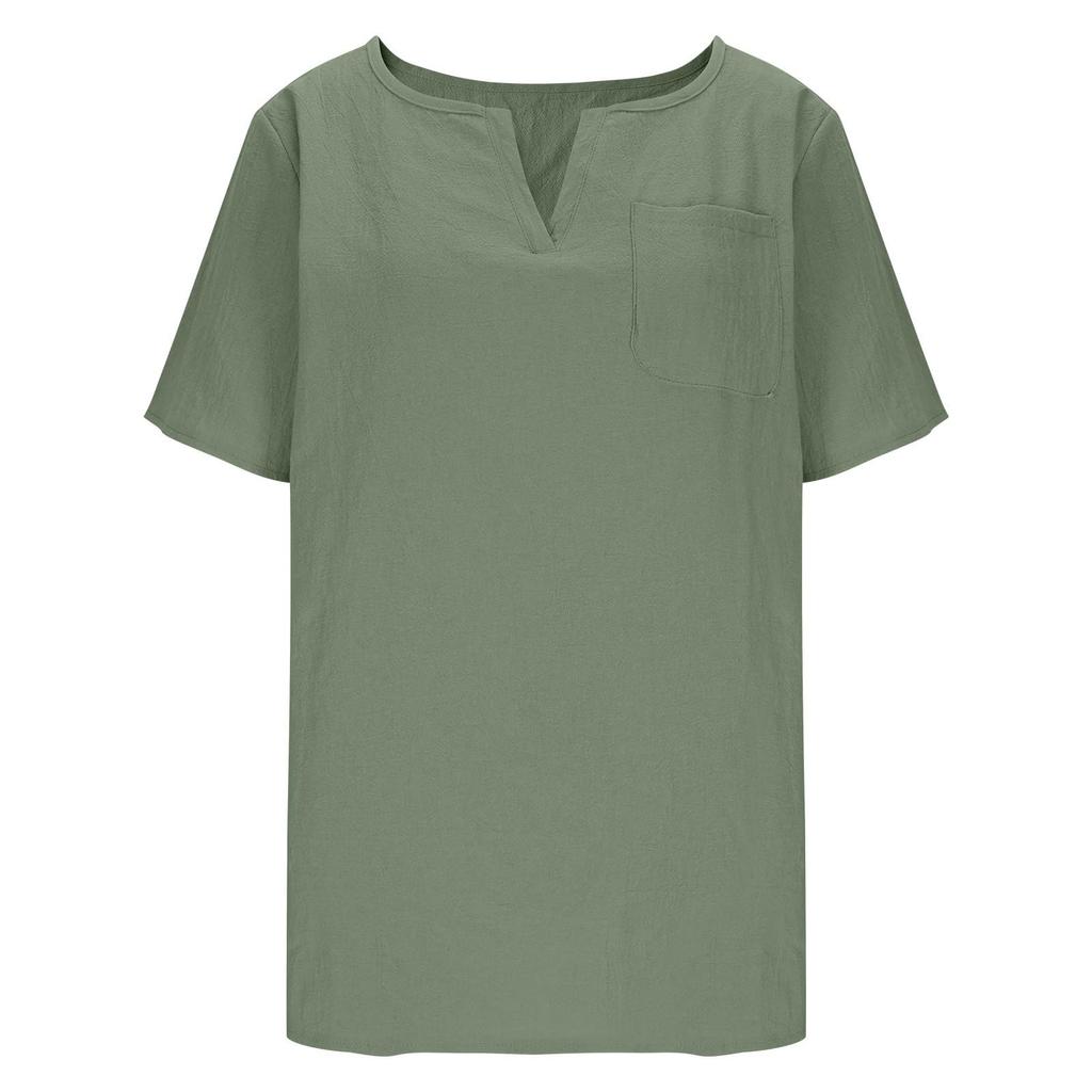 Womens Spring Tops Summer Shirts for Women Womens Summer Tops Dressy Casual Womens Summer T Shirts Relaxed Fit V Neck Short Sleeve