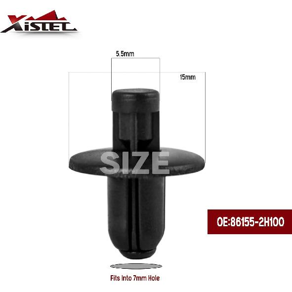 Xislet 120Pcs Fender Liner Push-Type Retainer Clip Fastener Compatible With Hyundai Kia Models Replace 86595-2T500, 86590-28000, 86155-2H100 - Bumper