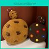 Cookie Cartoon Pattern Plush Cushion Pillow With Pp Cotton Fill For Office Home