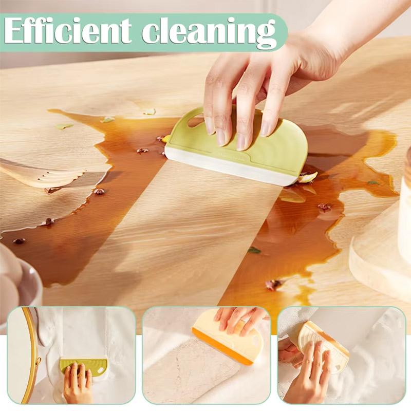 Non Marking Silicone Scraper, Cleaning Tool For Kitchen Countertops And Bathroom Windows, Household Water Stain Cleaning Scraper