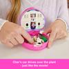 Polly Pocket x Clueless Collector Compact, Micro Doll and Playset, 5 Themed Accessory Toy Vehicles, Cher, Dionne, and Ty.