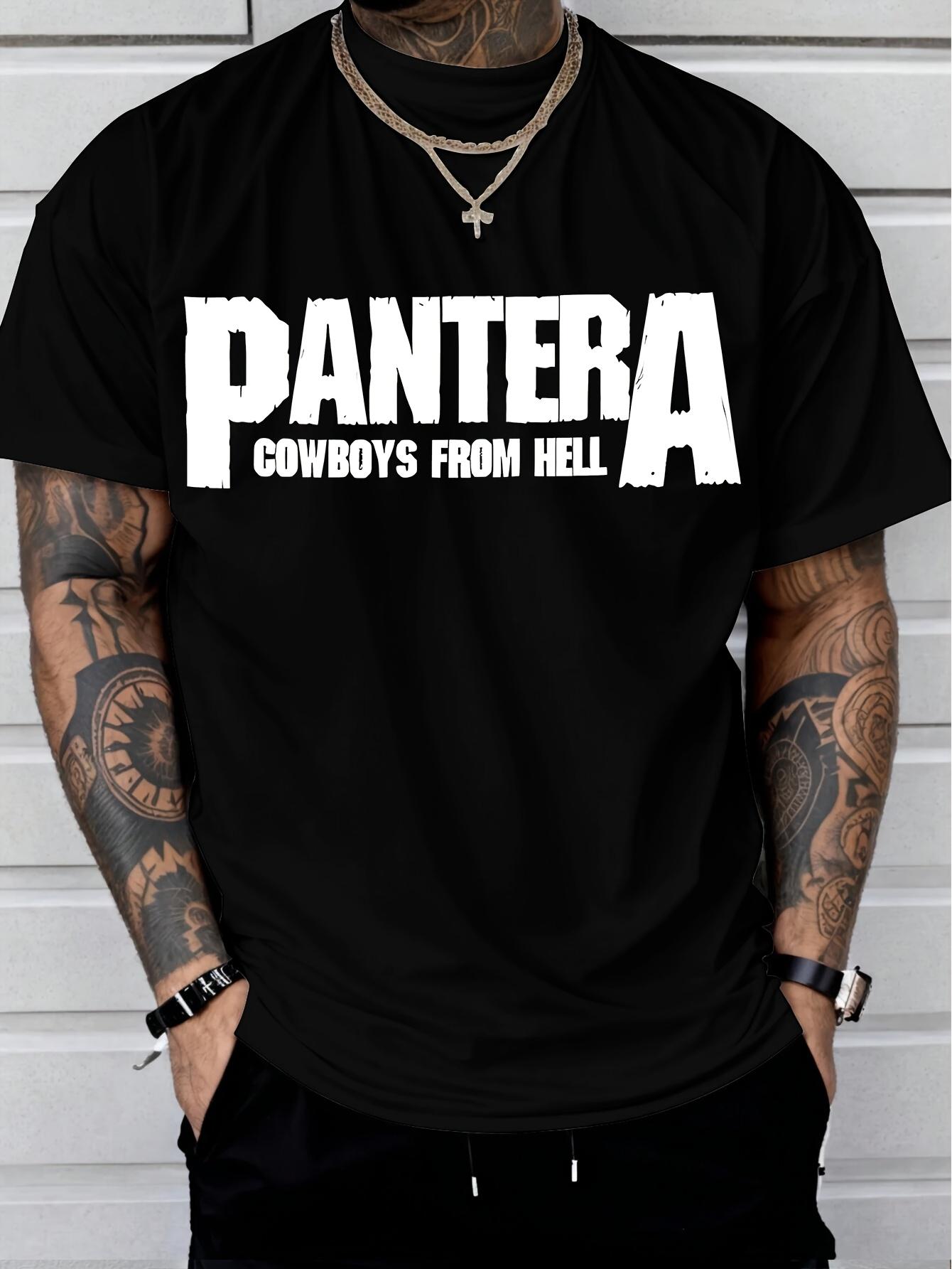 Mens casual graphic Tshirt crew neck short sleeve summer rock metallic style apparel S