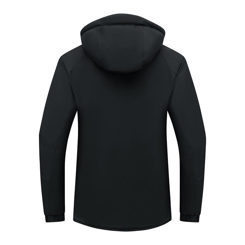 Jachetă de exterior nouă, față-verso, cu glugă detașabilă, toamnă și iarnă, casual, modă, haine din bumbac